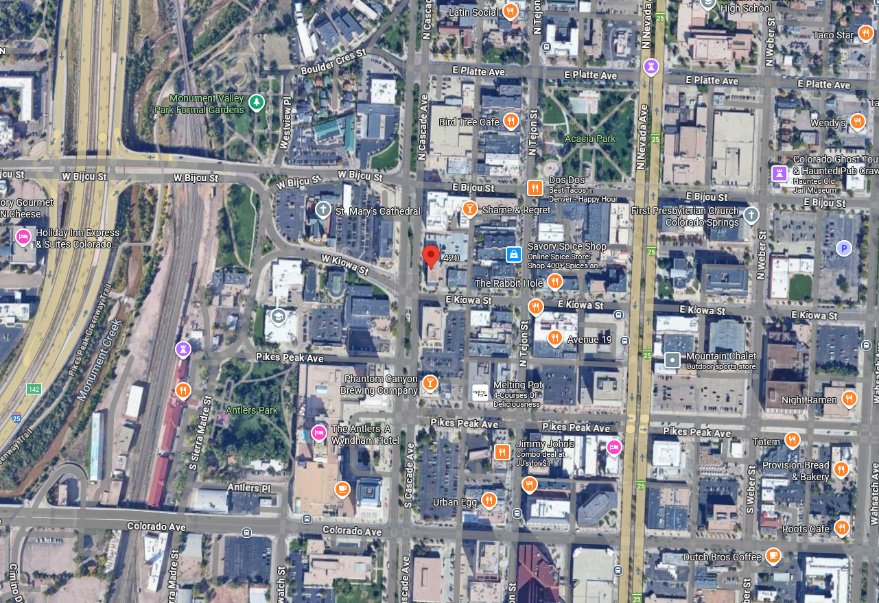 Winegar Law office location in Colorado Springs